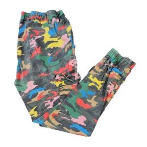 Almost Famous Cargo Bright Camo Pants Size L